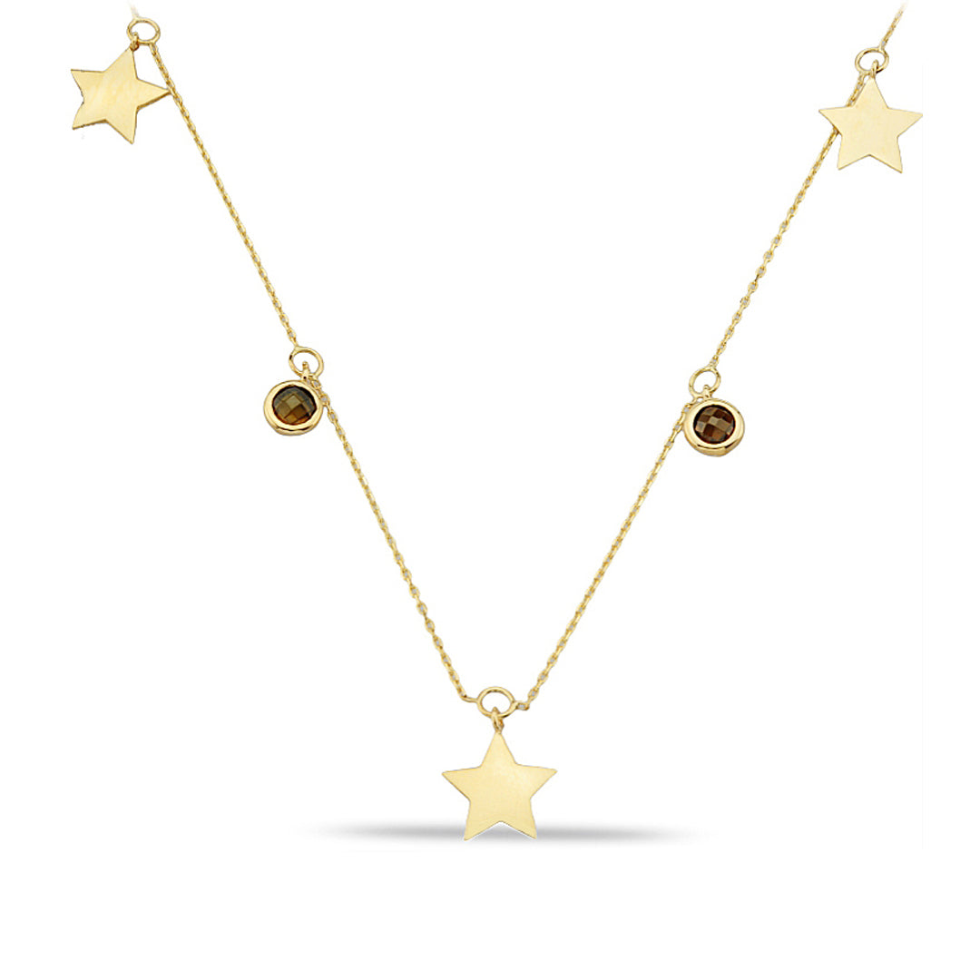 Yıldız Figürlü Altın Kolye