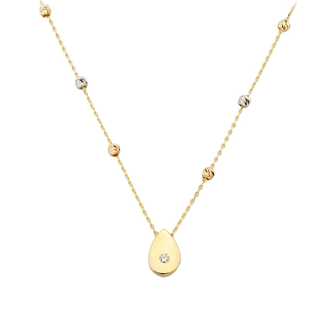 Damla Formlu AltınKolye