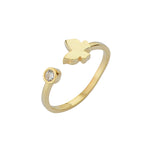 Kelebek Figürlü Altın Yüzük